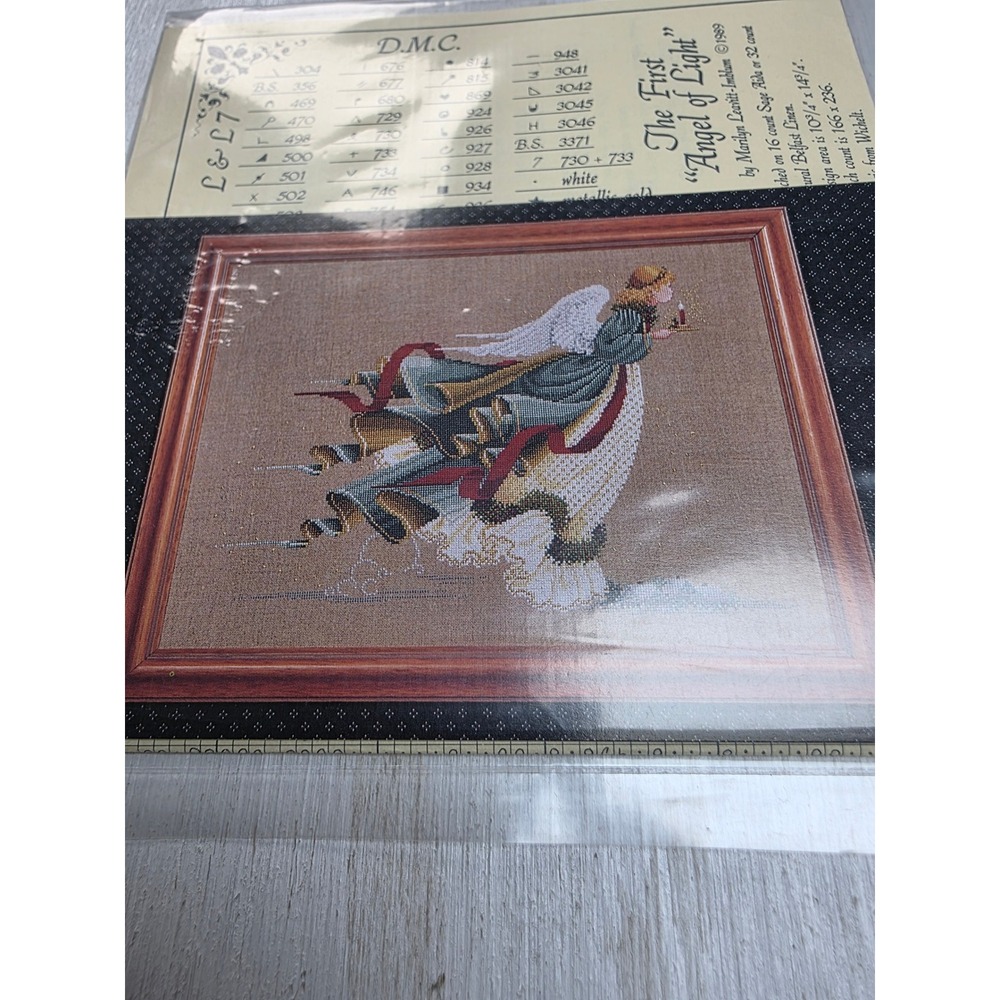 Lavender & Lace The First Angel  Light Cross Stitch Pattern Marilyn Leavitt 1989